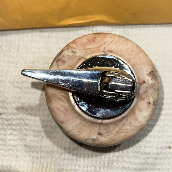 RONSON Marble & Chrome Table Light MCM - Picture 5 of 7